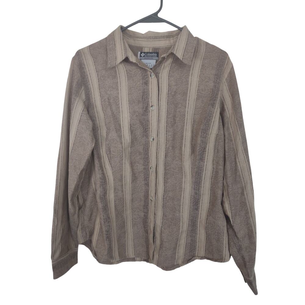 Women's XCO Columbia Button‎ Up Shirt Size Large Size Medium